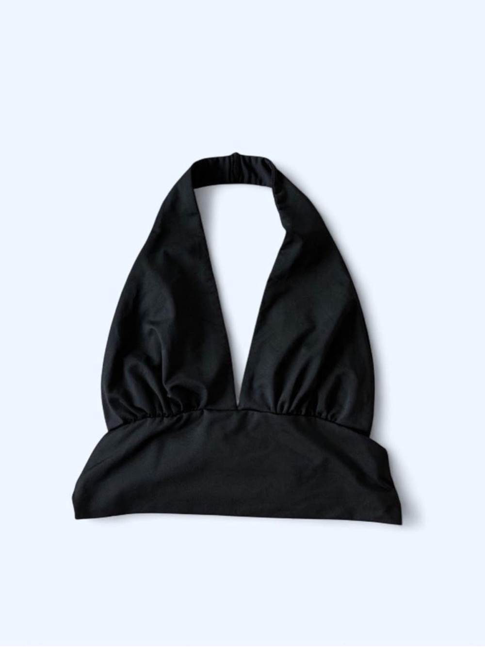 Black Halter Bralette Top